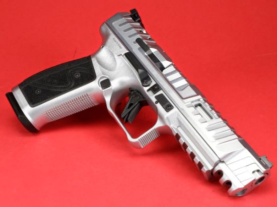 Picture of CANIK SFX RIVAL-S 9MM 5" CHROME PISTOL PACKAGE WITH MO2 RED DOT, HG7607C-N