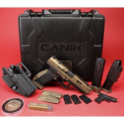 Picture of CANIK TTI COMBAT 4.6" COMP BRONZE PISTOL PACKAGE, HG7854-N