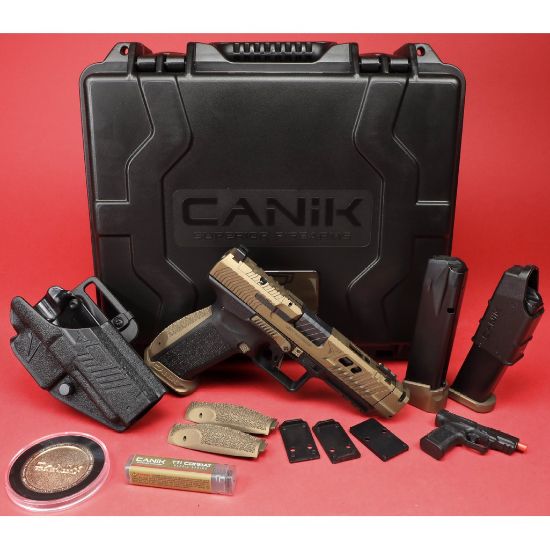 Picture of CANIK TTI COMBAT 4.6" COMP BRONZE PISTOL PACKAGE, HG7854-N