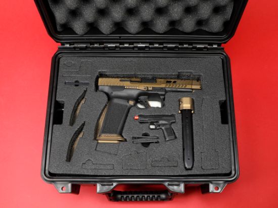 Picture of CANIK TTI COMBAT 4.6" COMP BRONZE PISTOL PACKAGE, HG7854-N