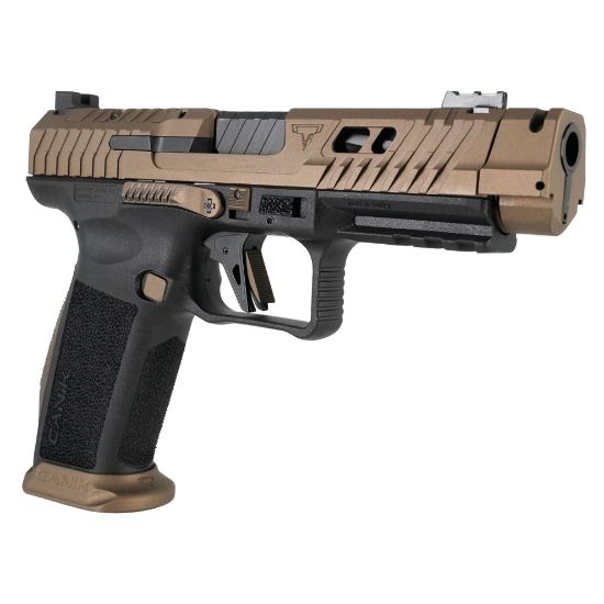 Picture of CANIK TTI COMBAT 4.6" COMP BRONZE PISTOL PACKAGE, HG7854-N