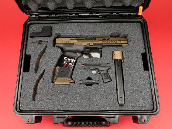 Picture of CANIK TTI COMBAT 4.6" PORTED PISTOL PACKAGE WITH MO3 RED DOT, HG7854V-N