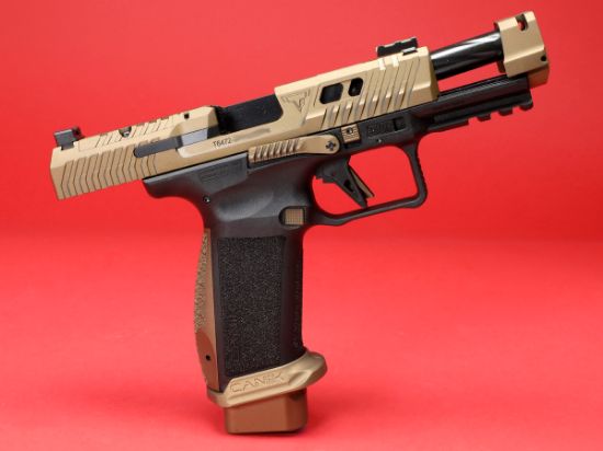 Picture of CANIK TTI COMBAT 4.6" BRONZE COMP PISTOL PACKAGE WITH MO3 RED DOT, HG7854V-N