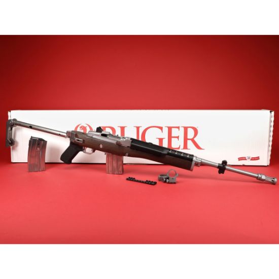 Picture of RUGER MINI-14 TACTICAL W/ FOLDING STOCK, FLASH HIDER & 2x20RD MAGS