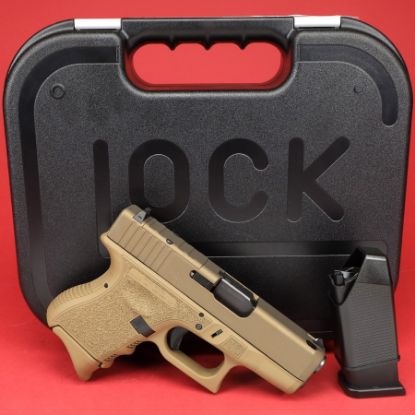 Picture of GLOCK 28XC 380ACP FDE W/ 2x10RD, SHARK COAST CUSTOM'S, UI2850201XC