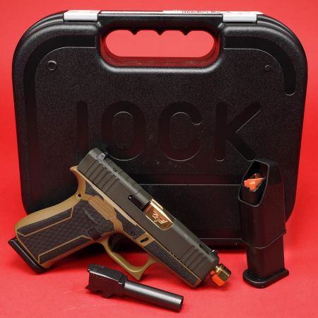 Picture of GLOCK 43X 9MM HAPPY LITTLE TREES, 2-BARREL KIT, SHARK COAST CUSTOMS, PX4350201HLTGB