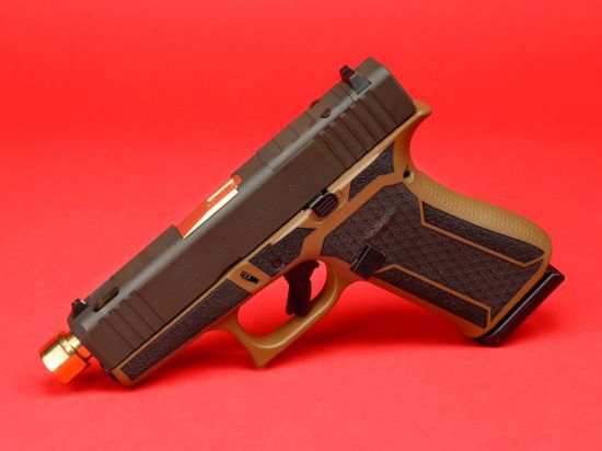 Picture of GLOCK 43X 9MM HAPPY LITTLE TREES, 2-BARREL KIT, SHARK COAST CUSTOMS, PX4350201HLTGB