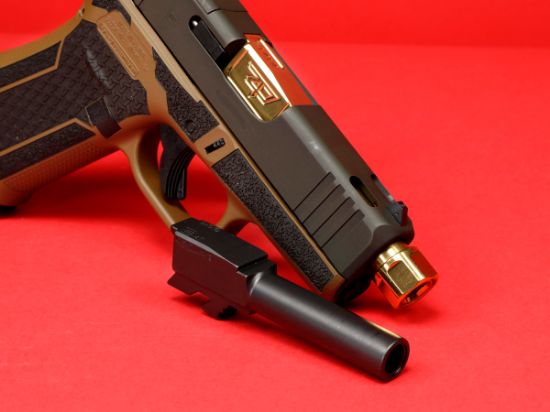 Picture of GLOCK 43X 9MM HAPPY LITTLE TREES, 2-BARREL KIT, SHARK COAST CUSTOMS, PX4350201HLTGB
