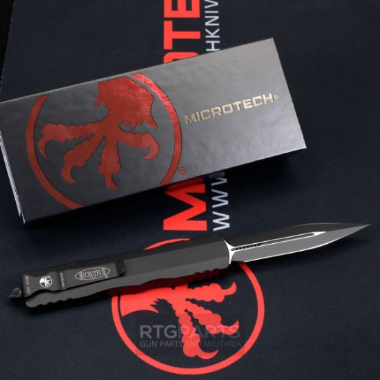 Picture of MICROTECH DIRAC DELTA D/E OTF AUTOMATIC KNIFE, BLACK, 3.75 INCH, TACTICAL, 227-1T