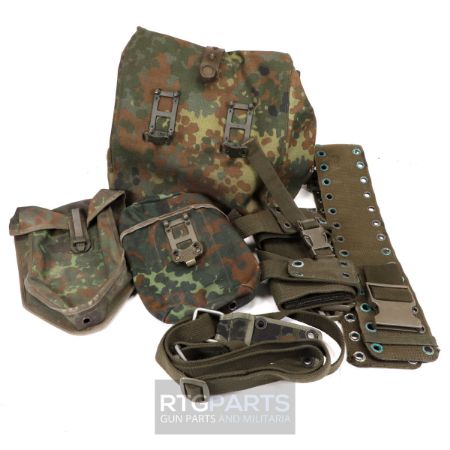 Picture of GERMAN ARMY LOAD BEARING WEB GEAR WITH POST COLD WAR ROLL TOP BACKPACK