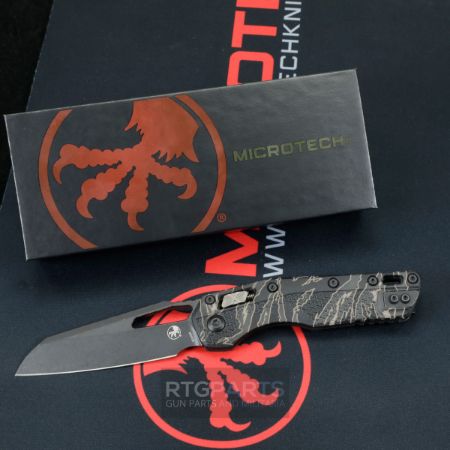 Picture of MICROTECH STANDARD ISSUE MSI, S/E,  3.9 INCH, RAM-LOK, TIGER STRIPE CAMO BRONZED APOCALYPTIC ACCENTS,  210T-1APPMTSC-V4W2
