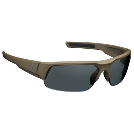 Picture of MAGPUL INDUSTRIES HELIX EYEWEAR, FDE FRAME, GRAY POLARIZED LENS