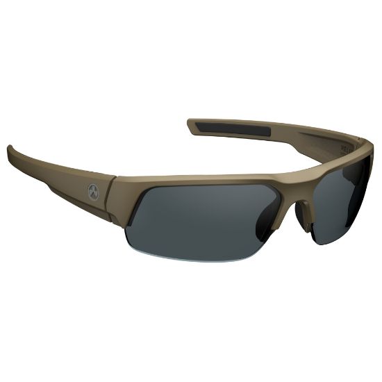 Picture of MAGPUL INDUSTRIES HELIX EYEWEAR, FDE FRAME, GRAY POLERIZED LENS