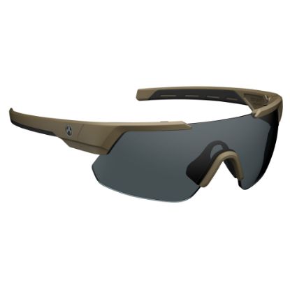 Picture of MAGPUL INDUSTRIES DEFIANT EYEWEAR, FDE FRAME, GRAY POLERIZED LENS