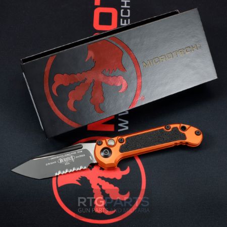 Picture of MICROTECH LUDT GEN III AUTO KNIFE, T/E, ORANGE, 3.5 INCH, BLACK SERRATED, 1136-2OR