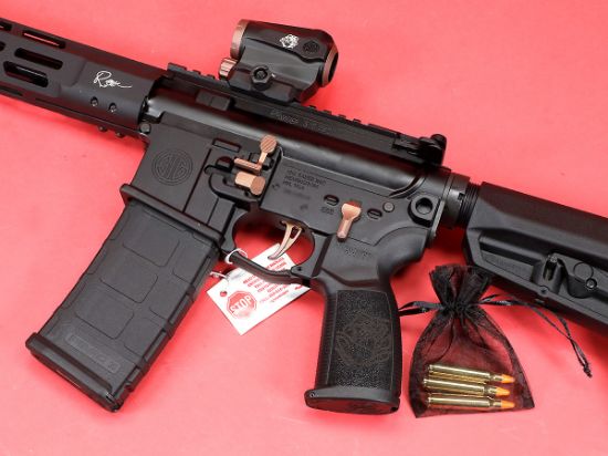 Picture of SIG M400 ROSE 5.56, GOLD ACCENTS, ROMEO5 G2 RED DOT