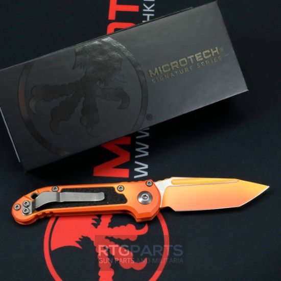 Picture of MICROTECH LUDT GEN III AUTO KNIFE, T/E, 3.5 INCH, CERAKOTE SUNRISE, 1136-1LPSUS