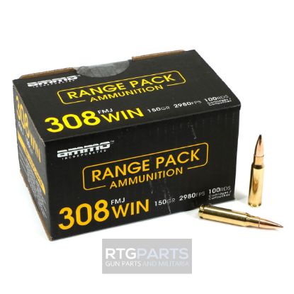 Picture of AMMO INC RANGE 308 WINCHESTER 150GR FMJ, 100RD BULK BOX