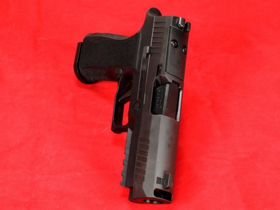 Sig Sauer, P320, X-Carry, Striker Fired, Semi-automatic, Polymer Frame Pistol, 10MM. 3.8" Barrel, Compensator, Black, SIGLITE Night Sights, Optics Ready, 2 Magazine, 15 Round