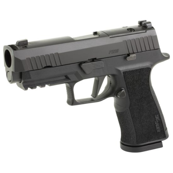 Sig Sauer, P320, X-Carry, Striker Fired, Semi-automatic, Polymer Frame Pistol, 10MM. 3.8" Barrel, Compensator, Black, SIGLITE Night Sights, Optics Ready, 2 Magazine, 15 Round