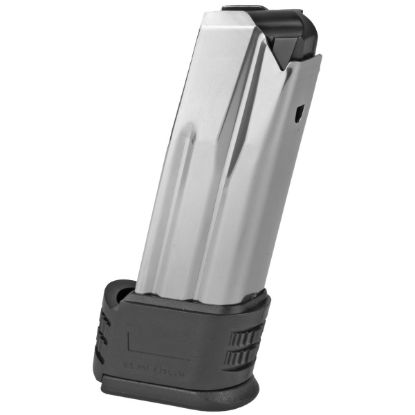 Springfield, Magazine, 10MM, 15 Rounds, Fits XDME Compact, With Sleeve for Backstrap 1, Silver