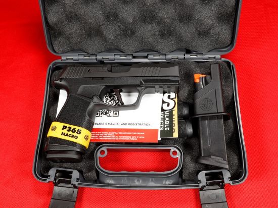 Sig Sauer, P365 Macro, Sub-Compact, 9MM, 3.1" Barrel,  XRAY3 Day/Night Sights, Optic Ready, Compensator, Two 17rd Mags, FFL-SIG-365XCA-9-COMP, 798681669981, RTG Parts