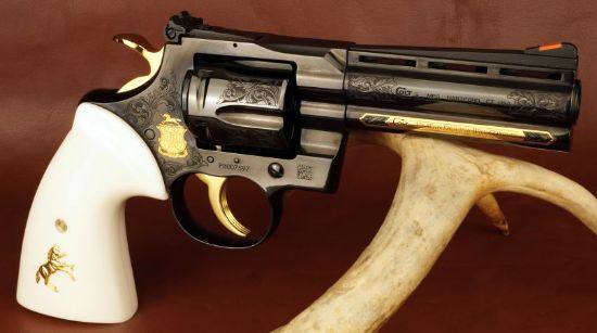 Colt Python 4.25" Blued.357 Magnum ARMSMEAR Limited Edition, 151550026774, CLT, FFL-COLT-PYTHONBP4WTSARMS, RTG Parts