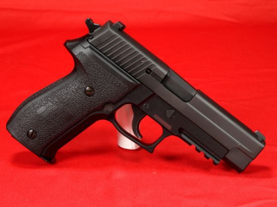 Sig Sauer, P226, MK-25, Engraved Anchor, Full Size, 9MM, 4.4" Barrel, Alloy, Nitron Finish, Black, Polymer Grips, SIGLITE Night Sights, Decocker,Engraved w/USN Anchor, Navy SEAL, Three 15rd Magazines, 798681450695, FFL-SIG-MK-25, RTG Parts