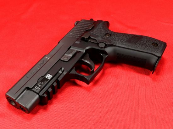 Sig Sauer, P226, MK-25, Engraved Anchor, Full Size, 9MM, 4.4" Barrel, Alloy, Nitron Finish, Black, Polymer Grips, SIGLITE Night Sights, Decocker,Engraved w/USN Anchor, Navy SEAL, Three 15rd Magazines, 798681450695, FFL-SIG-MK-25, RTG Parts