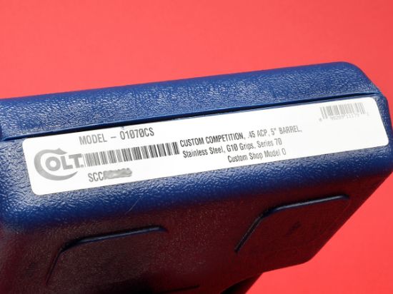 Colt Custom Shop, Custom Competition Limited, 45ACP, Series 70, 098289111791, FFL-COLT-o1070CS, RTG Parts