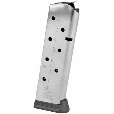 Colt's Manufacturing, Genuine Colt Magazine, 45ACP, 8rd, With Removable Polymer Baseplate, Fits 1911 Government/Commander, Stainless, 982899005482, COLT-SP300555-RP, RTG Parts
