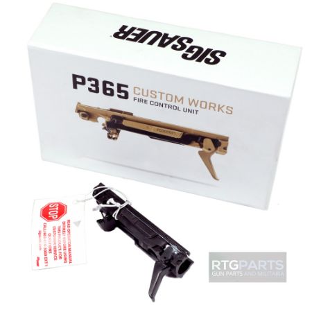 Sig Sauer, Fire Control Unit, Fits P365, Titanium Nitride Finish, Black, Compatible with 9mm/380 ACP, Flat Trigger, 798681626007, FFL-SIG-8900165, RTG Parts