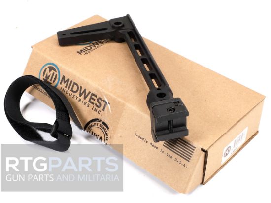 Picture of ARM BRACE, SIDE FOLDING, FOR PICATINNY, BLACK, MIDWEST INDUSTRIES
