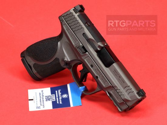 Smith & Wesson, M&P M2.0 Metal, Aluminum Frame Pistol, Compact, 9MM, 3.6" Barrel, Optics Ready, Tungsten Gray Cerakote Finish, Gray, Two 15rd Magazines, 022188899962, FFL-SW-14102, RTG Parts