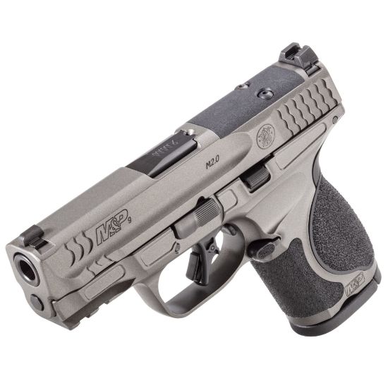 Smith & Wesson, M&P M2.0 Metal, Aluminum Frame Pistol, Compact, 9MM, 3.6" Barrel, Optics Ready, Tungsten Gray Cerakote Finish, Gray, Two 15rd Magazines, 022188899962, FFL-SW-14102, RTG Parts