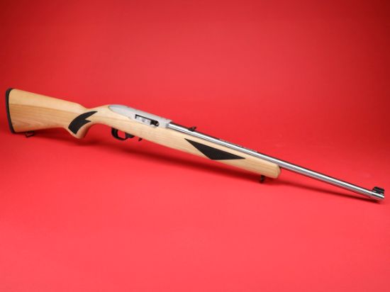 Ruger, 10/22 Sporter, 75th Anniversary, Semi-Automatic Rifle, 22 LR, 18.5" Barrel, Clear Satin Finish, Alloy Steel, Natural Finish Hardwood Stock with Laser Checkering, Adjustable Rear & Gold Bead Front Sight, 10rd Magazine, 736676412754, FFL-RUG-41275, RTG Parts