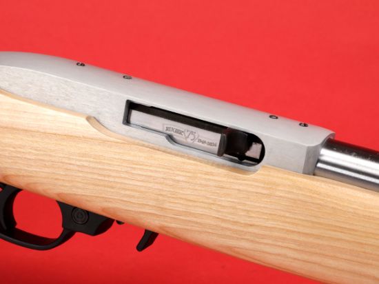 Ruger, 10/22 Sporter, 75th Anniversary, Semi-Automatic Rifle, 22 LR, 18.5" Barrel, Clear Satin Finish, Alloy Steel, Natural Finish Hardwood Stock with Laser Checkering, Adjustable Rear & Gold Bead Front Sight, 10rd Magazine, 736676412754, FFL-RUG-41275, RTG Parts