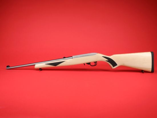 Ruger, 10/22 Sporter, 75th Anniversary, Semi-Automatic Rifle, 22 LR, 18.5" Barrel, Clear Satin Finish, Alloy Steel, Natural Finish Hardwood Stock with Laser Checkering, Adjustable Rear & Gold Bead Front Sight, 10rd Magazine, 736676412754, FFL-RUG-41275, RTG Parts