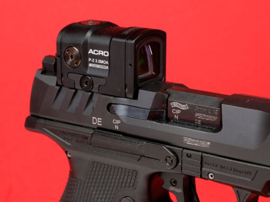 Walther, PDP, Full Size, 9MM, 4.5" Barrel, Aimpoint ACRO, PDP Pro Tritium Front and Rear Sights, Dynamic Performance Trigger, Black, Three 18rd Mags, 723364232862, FFL-WALTHER-2881225PRO, RTG Parts