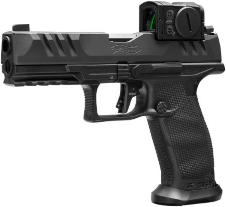 Walther, PDP, Full Size, 9MM, 4.5" Barrel, Aimpoint ACRO, PDP Pro Tritium Front and Rear Sights, Dynamic Performance Trigger, Black, Three 18rd Mags, 723364232862, FFL-WALTHER-2881225PRO, RTG Parts
