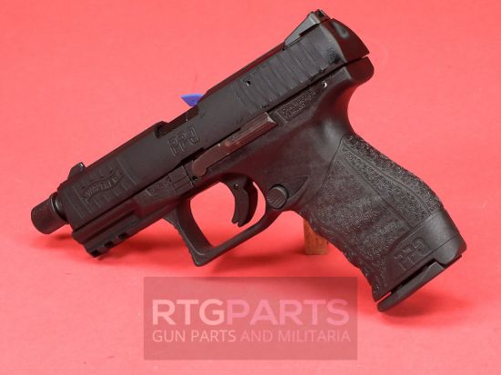 Walther, PPQ M2, Striker Fired, Semi-automatic, Polymer Frame Pistol, Full Size, 22LR, 4" Threaded Barrel, Black, Fixed Sights, 12 Rounds, 2 Magazines, 723364206993, FFL-WALTHER-5100301, RTG Parts