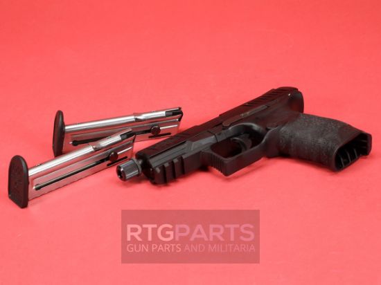 Walther, PPQ M2, Striker Fired, Semi-automatic, Polymer Frame Pistol, Full Size, 22LR, 4" Threaded Barrel, Black, Fixed Sights, 12 Rounds, 2 Magazines, 723364206993, FFL-WALTHER-5100301, RTG Parts