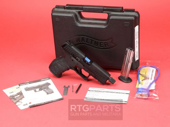 Walther, PPQ M2, Striker Fired, Semi-automatic, Polymer Frame Pistol, Full Size, 22LR, 4" Threaded Barrel, Black, Fixed Sights, 12 Rounds, 2 Magazines, 723364206993, FFL-WALTHER-5100301, RTG Parts