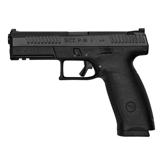 CZ, P-10 F, Striker Fired, Full Size, 9MM, 4.5" Barrel, Nitride Slide Finish, Black, Optics Ready, Two 19rd Mags, 806703915500, FFL-CZ-91550, RTG Parts