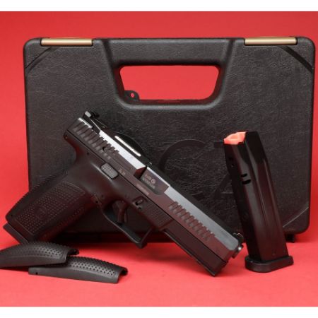 CZ, P-10 F, Striker Fired, Semi-automatic, Polymer Frame Pistol, Full Size, 9MM, 4.5" Barrel, Nitride Slide Finish, Black, Fixed Sights, Integrated Trigger Safety, Two 19rd Magazines, 806703915401, FFL-CZ-91540, RTG Parts