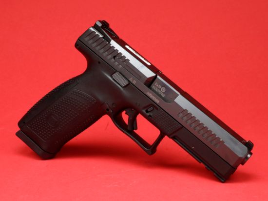 CZ, P-10 F, Striker Fired, Semi-automatic, Polymer Frame Pistol, Full Size, 9MM, 4.5" Barrel, Nitride Slide Finish, Black, Fixed Sights, Integrated Trigger Safety, Two 19rd Magazines, 806703915401, FFL-CZ-91540, RTG Parts