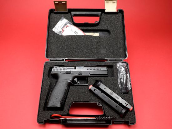 CZ, P-10 F, Striker Fired, Semi-automatic, Polymer Frame Pistol, Full Size, 9MM, 4.5" Barrel, Nitride Slide Finish, Black, Fixed Sights, Integrated Trigger Safety, Two 19rd Magazines, 806703915401, FFL-CZ-91540, RTG Parts