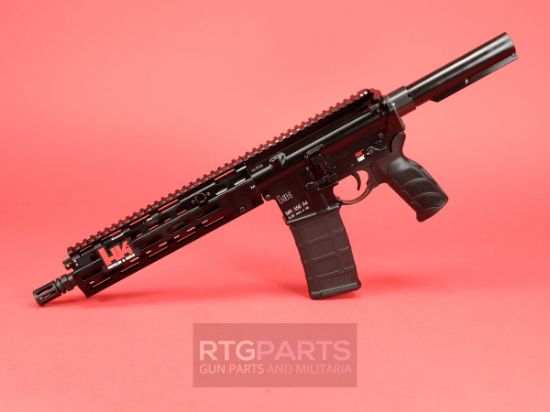 Heckler & Koch, MR556 A4, Semi-automatic, Pistol, 223 Remington/556NATO, 11" Barrel, Anodized Finish, Black, M-LOK Free Float Handguard, Adjustable Gas Block, HK USA Enhanced Grip, Ambidextrous Controls, 30rd Magazine, 642230269439, FFL-HKK-81001050, RTG Parts
