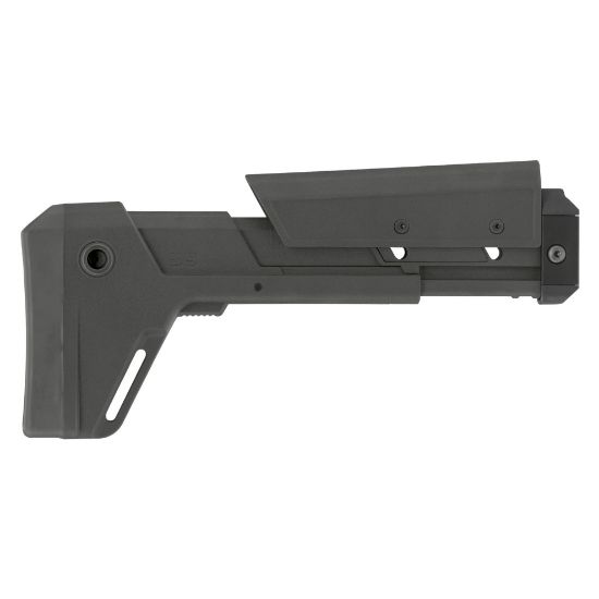 B5 SYSTEMS MODULAR PLATFORM STOCK, SIDE FOLDING, FITS PICATINNY, WOLF GRAY, GREY, Made in USA by B5 Systems, 814927023642, HX-B5-MPS-1557, RTG Parts