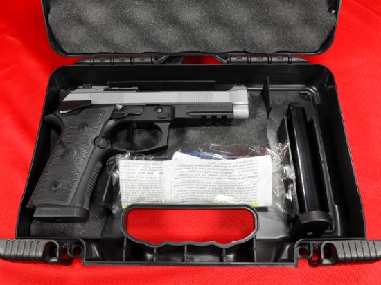 Beretta, 92XI, Single Action Only, Full Size, 9MM, 4.7" Barrel, Silver Cerakote Slide, Black Frame, Two 18rd Magazines, 082442937885, FFL-BERETTA-J92FSR921, RTG Parts
